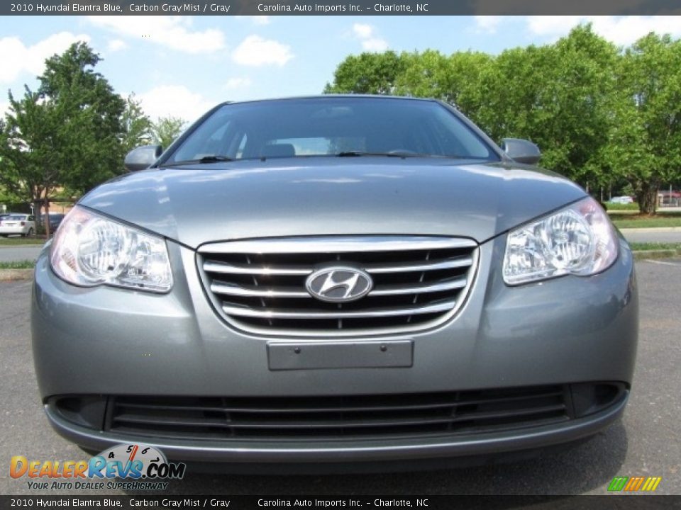 2010 Hyundai Elantra Blue Carbon Gray Mist / Gray Photo #4
