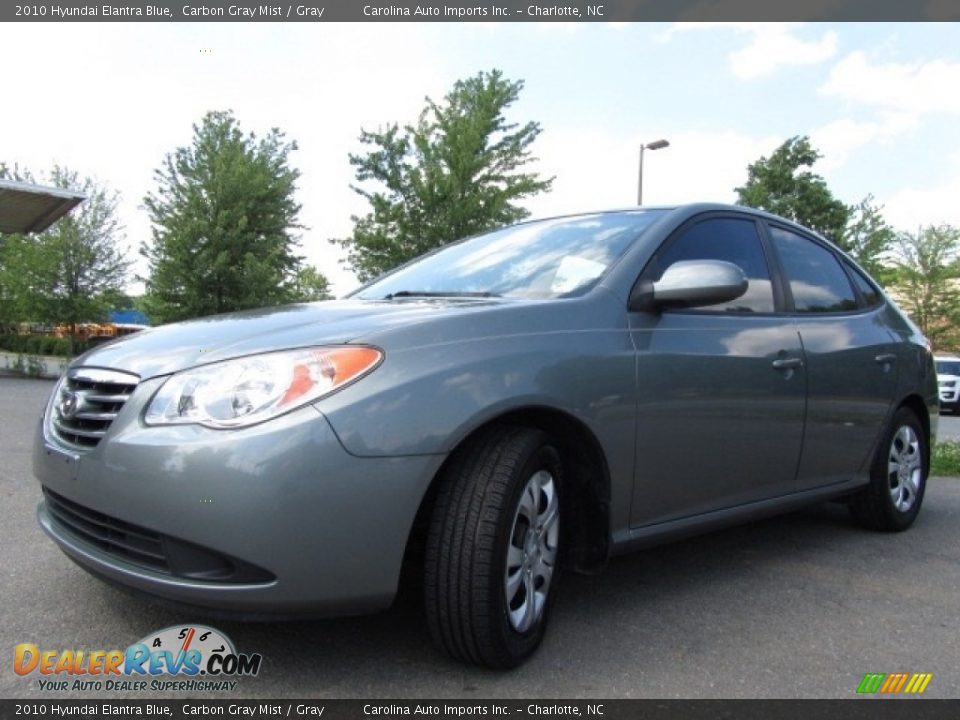 2010 Hyundai Elantra Blue Carbon Gray Mist / Gray Photo #6