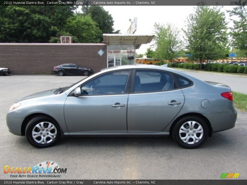 2010 Hyundai Elantra Blue Carbon Gray Mist / Gray Photo #7