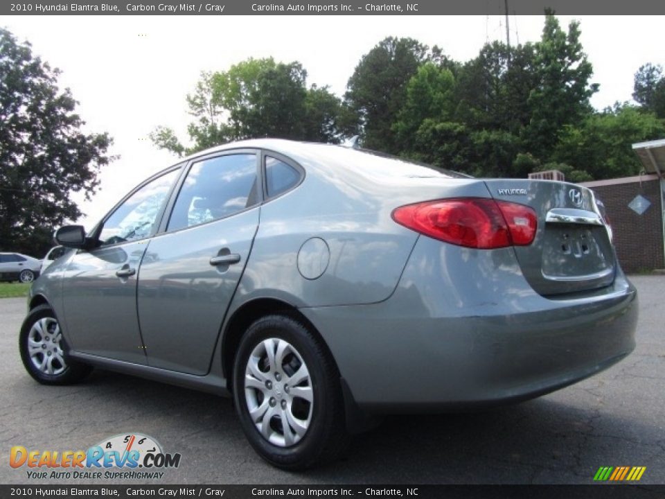 2010 Hyundai Elantra Blue Carbon Gray Mist / Gray Photo #8