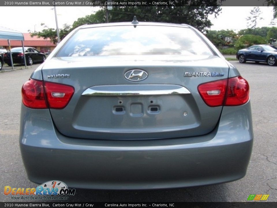 2010 Hyundai Elantra Blue Carbon Gray Mist / Gray Photo #9