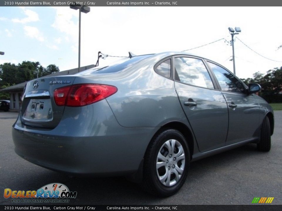 2010 Hyundai Elantra Blue Carbon Gray Mist / Gray Photo #10