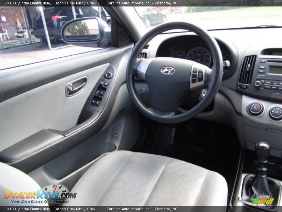 2010 Hyundai Elantra Blue Carbon Gray Mist / Gray Photo #12
