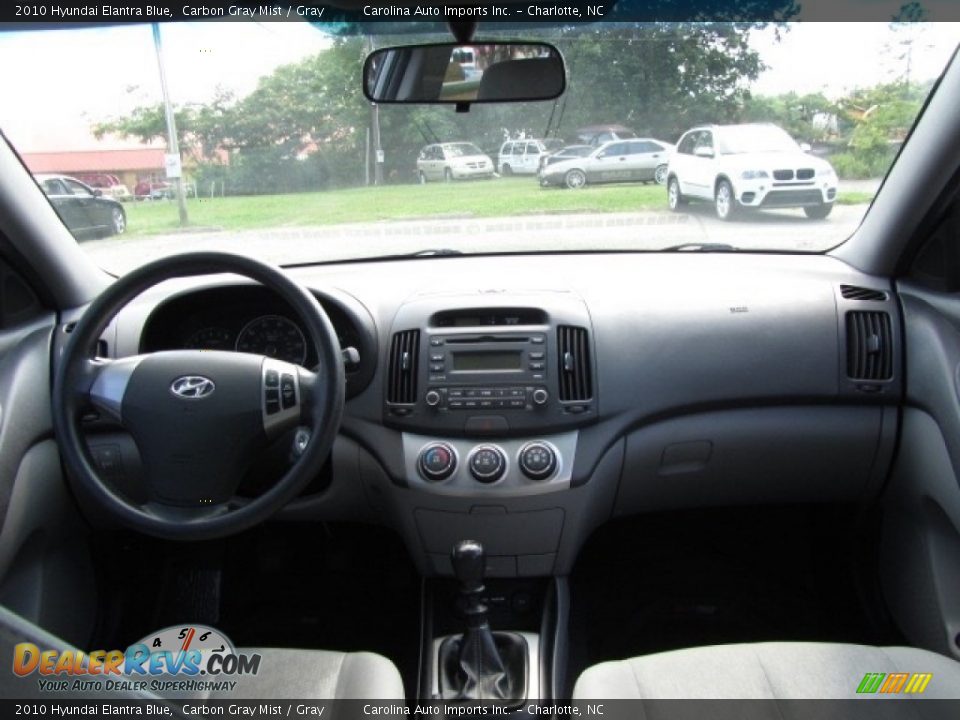 2010 Hyundai Elantra Blue Carbon Gray Mist / Gray Photo #13