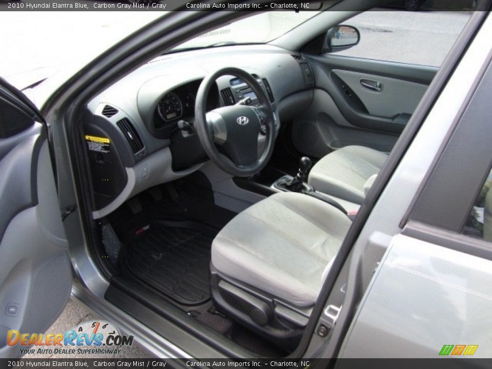 2010 Hyundai Elantra Blue Carbon Gray Mist / Gray Photo #17