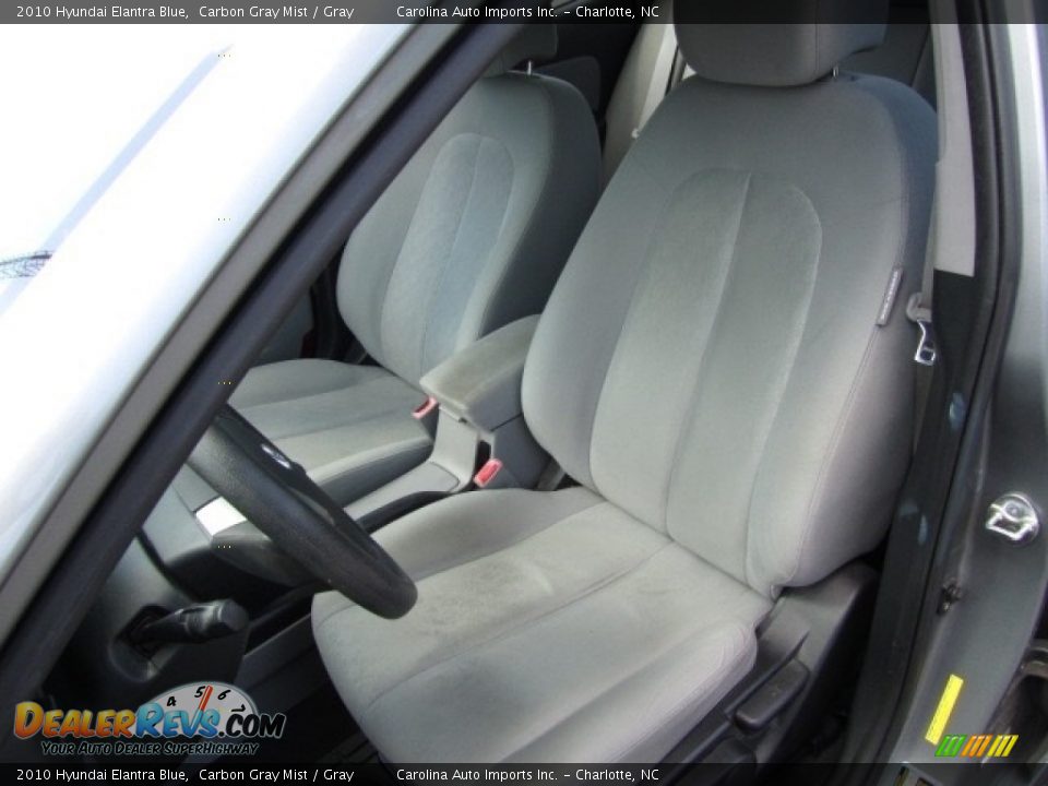 2010 Hyundai Elantra Blue Carbon Gray Mist / Gray Photo #19