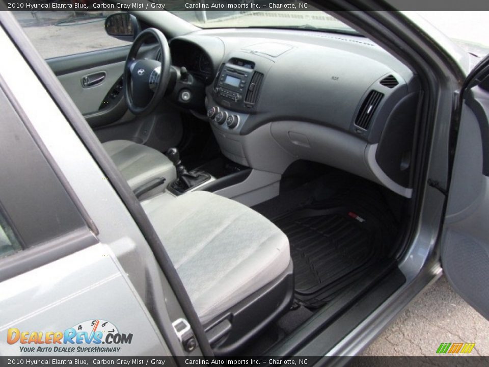2010 Hyundai Elantra Blue Carbon Gray Mist / Gray Photo #22