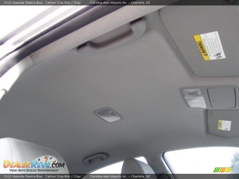 2010 Hyundai Elantra Blue Carbon Gray Mist / Gray Photo #24