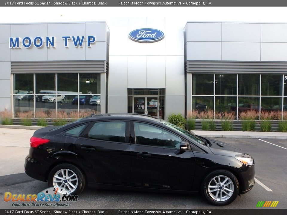 2017 Ford Focus SE Sedan Shadow Black / Charcoal Black Photo #1