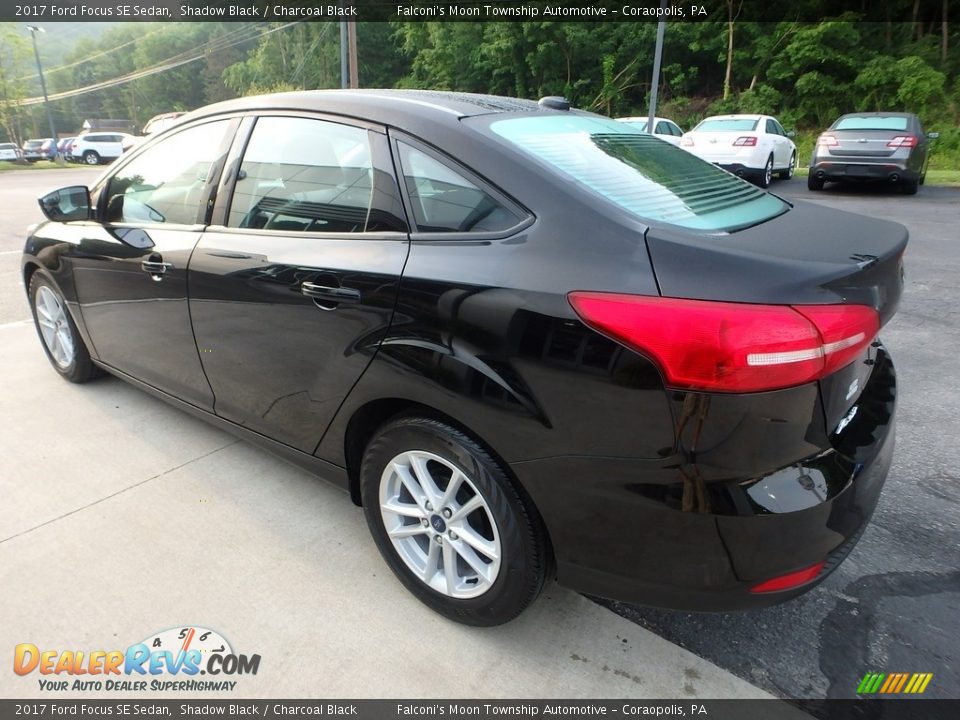 2017 Ford Focus SE Sedan Shadow Black / Charcoal Black Photo #5