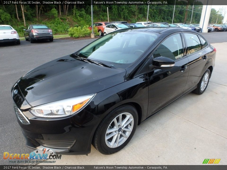 2017 Ford Focus SE Sedan Shadow Black / Charcoal Black Photo #7