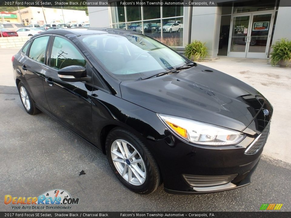 2017 Ford Focus SE Sedan Shadow Black / Charcoal Black Photo #9