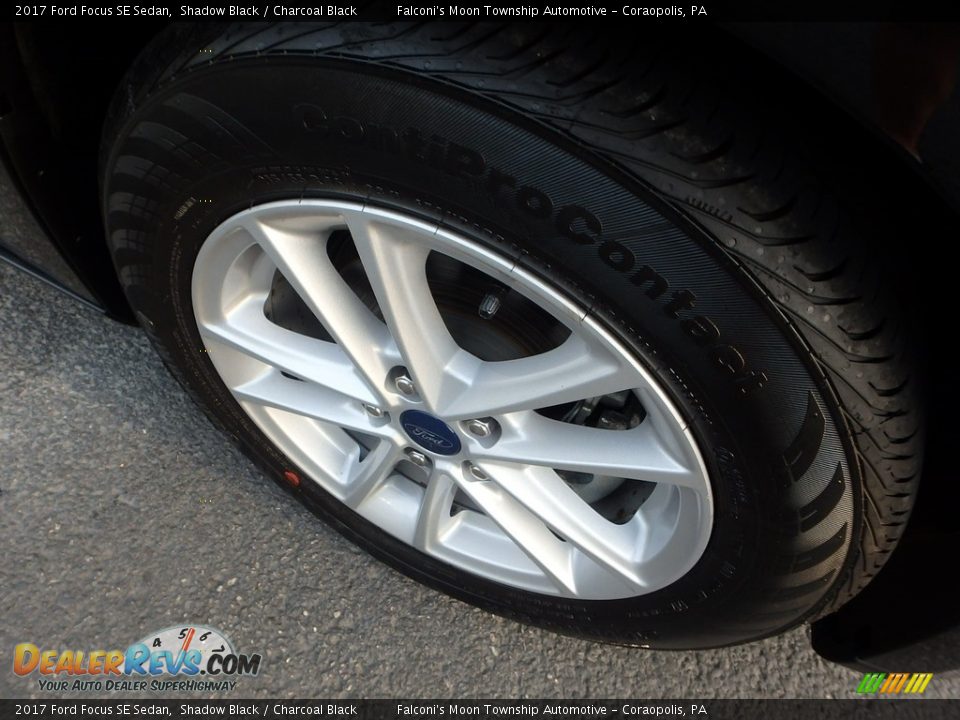 2017 Ford Focus SE Sedan Shadow Black / Charcoal Black Photo #10