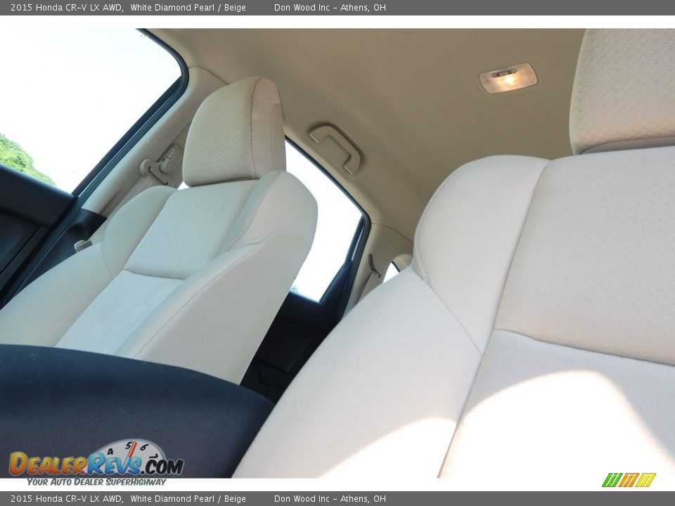 2015 Honda CR-V LX AWD White Diamond Pearl / Beige Photo #36