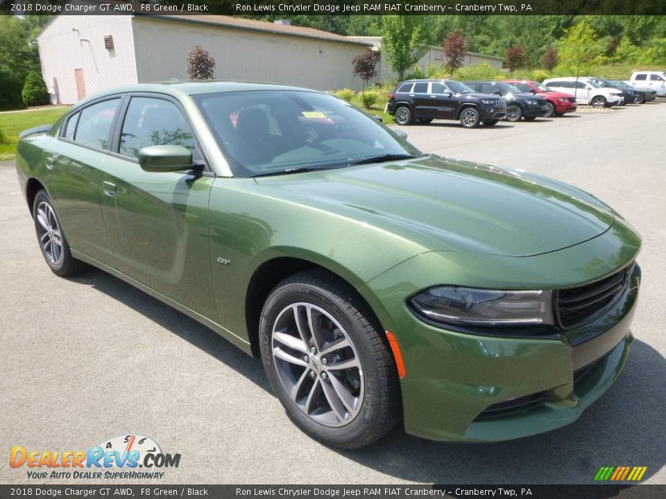 Front 3/4 View of 2018 Dodge Charger GT AWD Photo #7
