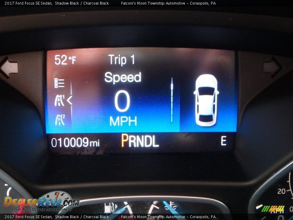 2017 Ford Focus SE Sedan Shadow Black / Charcoal Black Photo #24