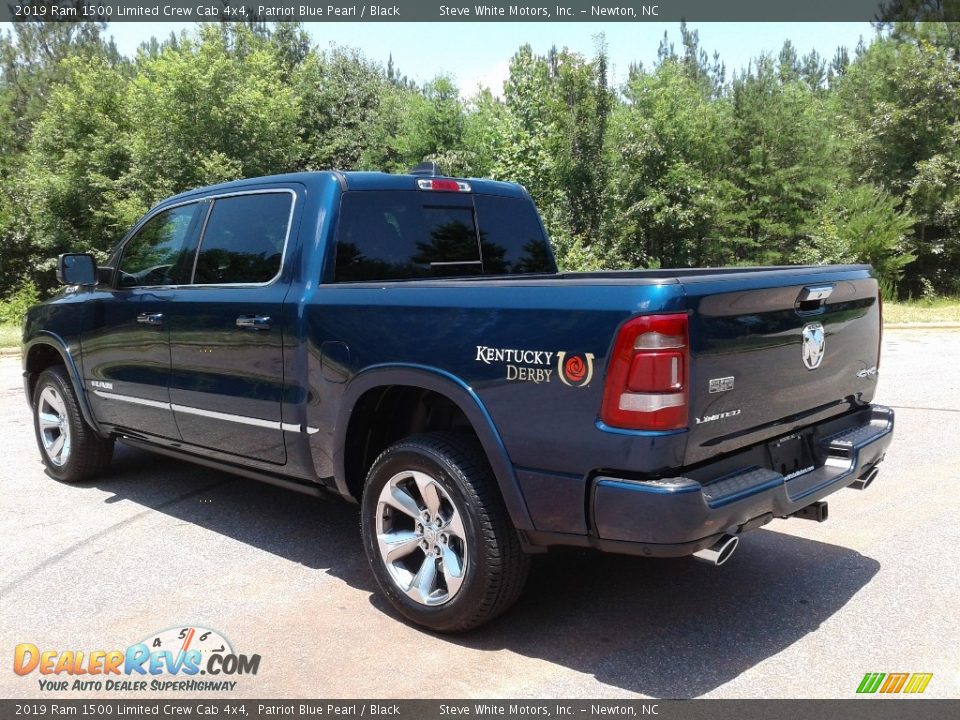 2019 Ram 1500 Limited Crew Cab 4x4 Patriot Blue Pearl / Black Photo #8