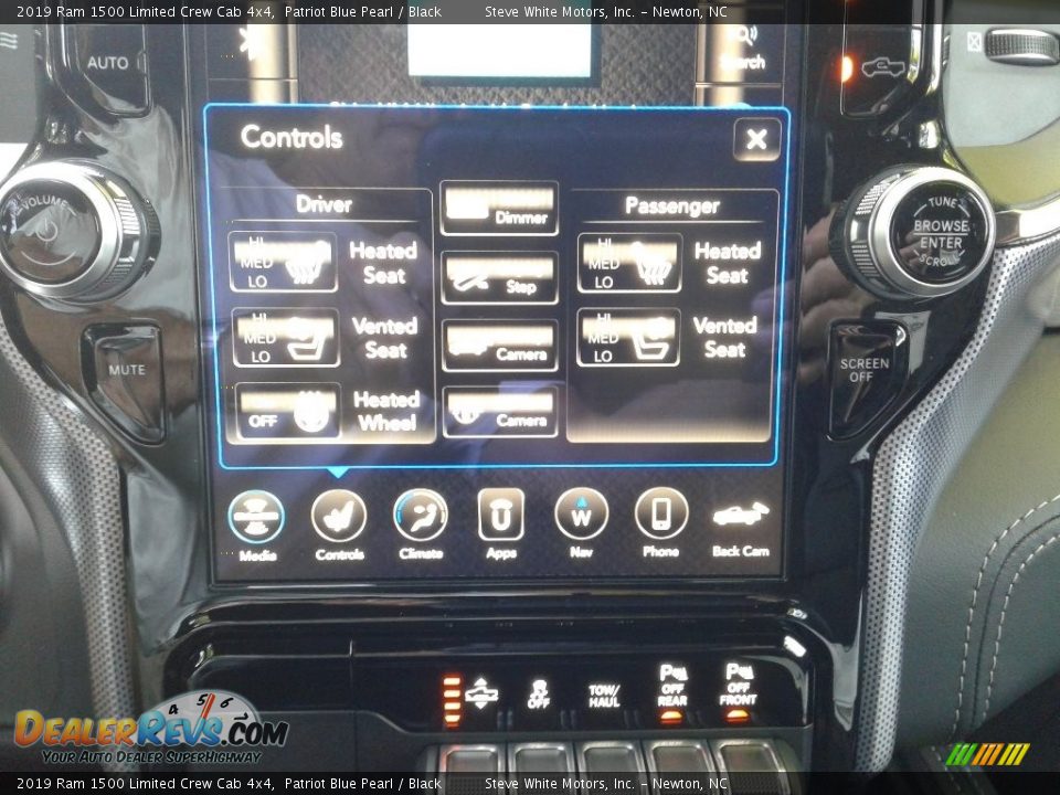 2019 Ram 1500 Limited Crew Cab 4x4 Patriot Blue Pearl / Black Photo #21