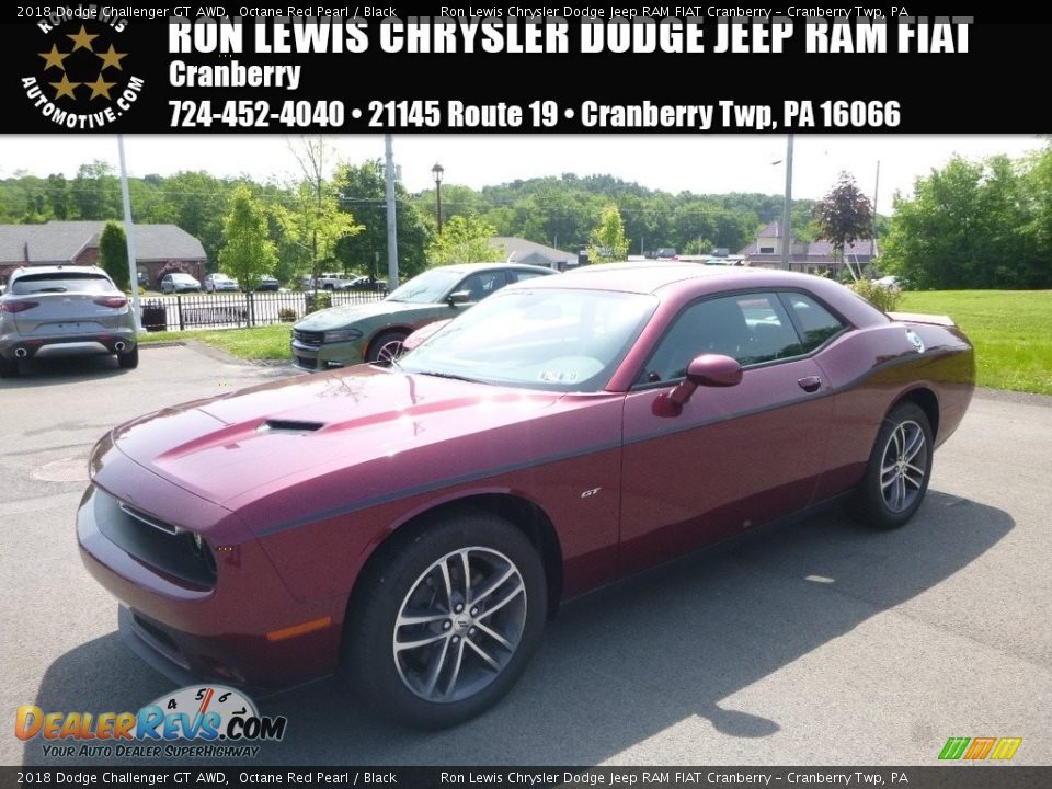 2018 Dodge Challenger GT AWD Octane Red Pearl / Black Photo #1