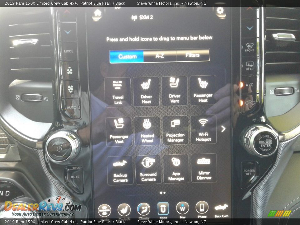 2019 Ram 1500 Limited Crew Cab 4x4 Patriot Blue Pearl / Black Photo #24