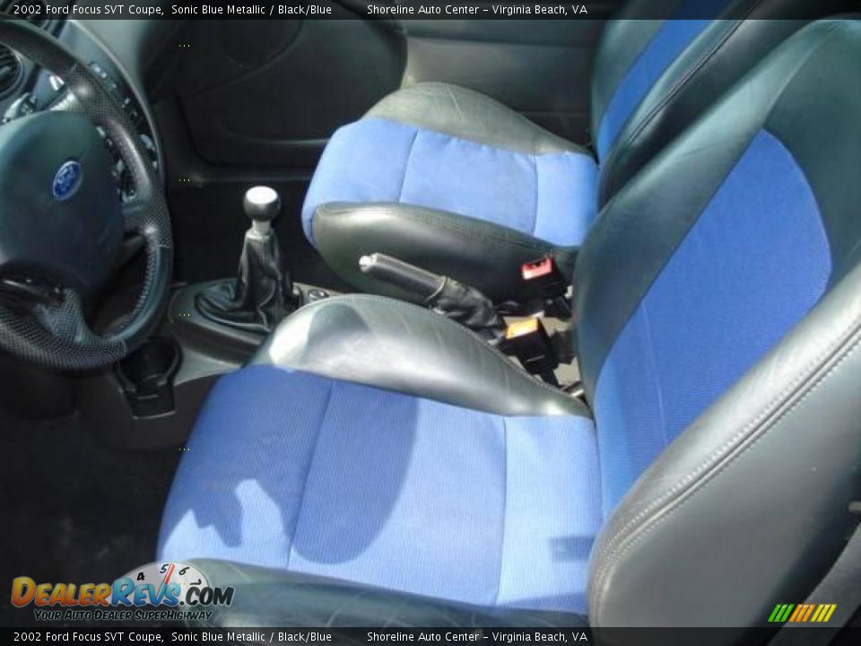 2002 Ford Focus SVT Coupe Sonic Blue Metallic / Black/Blue Photo #8