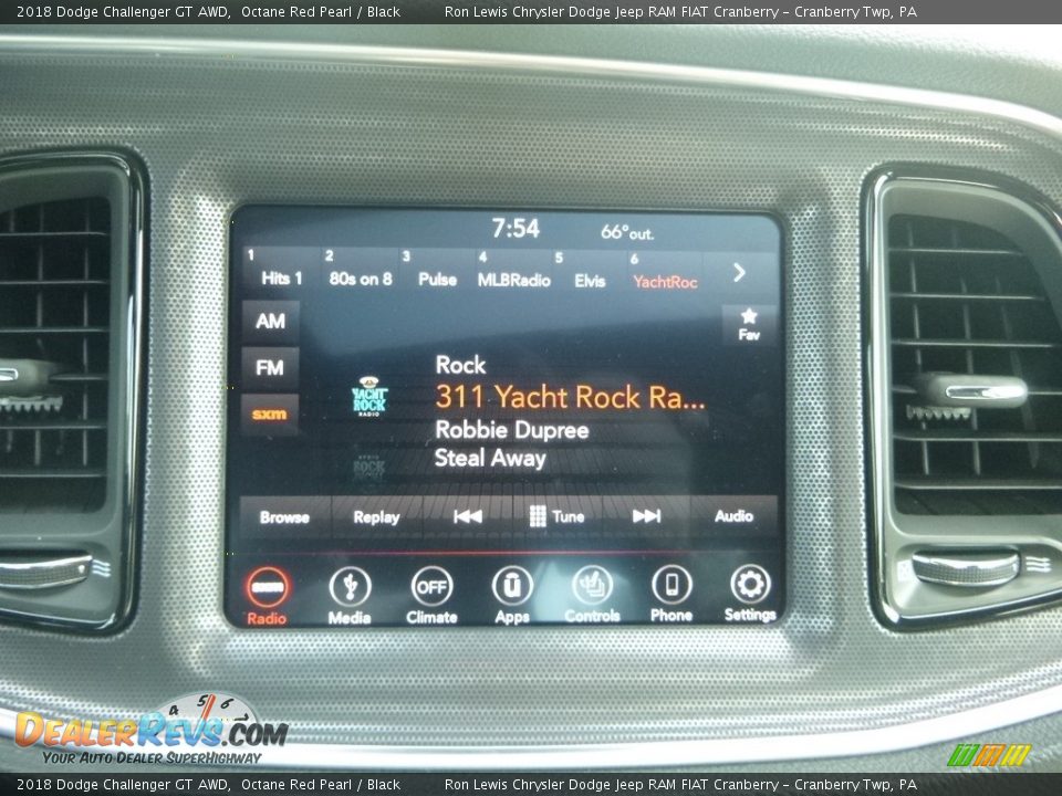 2018 Dodge Challenger GT AWD Octane Red Pearl / Black Photo #17