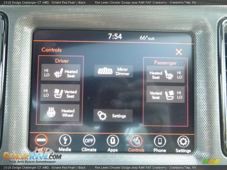 2018 Dodge Challenger GT AWD Octane Red Pearl / Black Photo #18