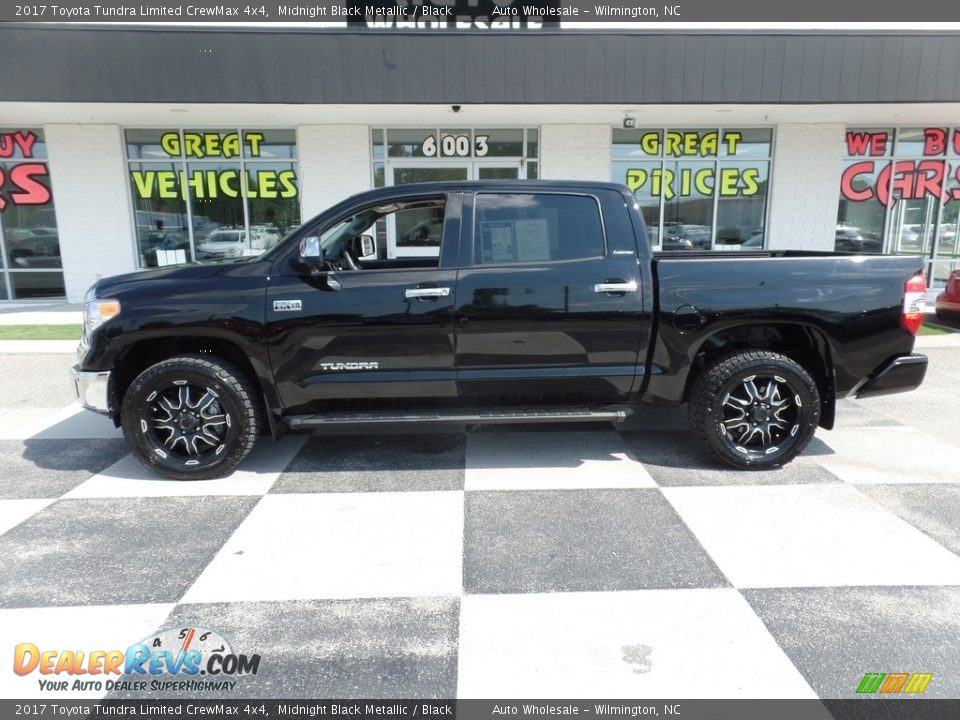 2017 Toyota Tundra Limited CrewMax 4x4 Midnight Black Metallic / Black Photo #1