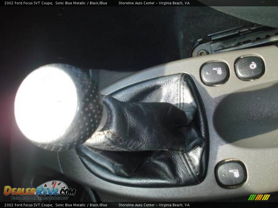 2002 Ford Focus SVT Coupe Sonic Blue Metallic / Black/Blue Photo #11