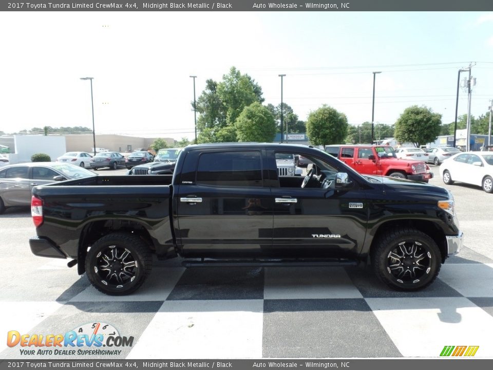 2017 Toyota Tundra Limited CrewMax 4x4 Midnight Black Metallic / Black Photo #3