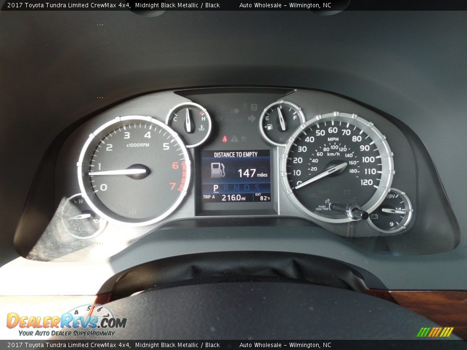 2017 Toyota Tundra Limited CrewMax 4x4 Midnight Black Metallic / Black Photo #16