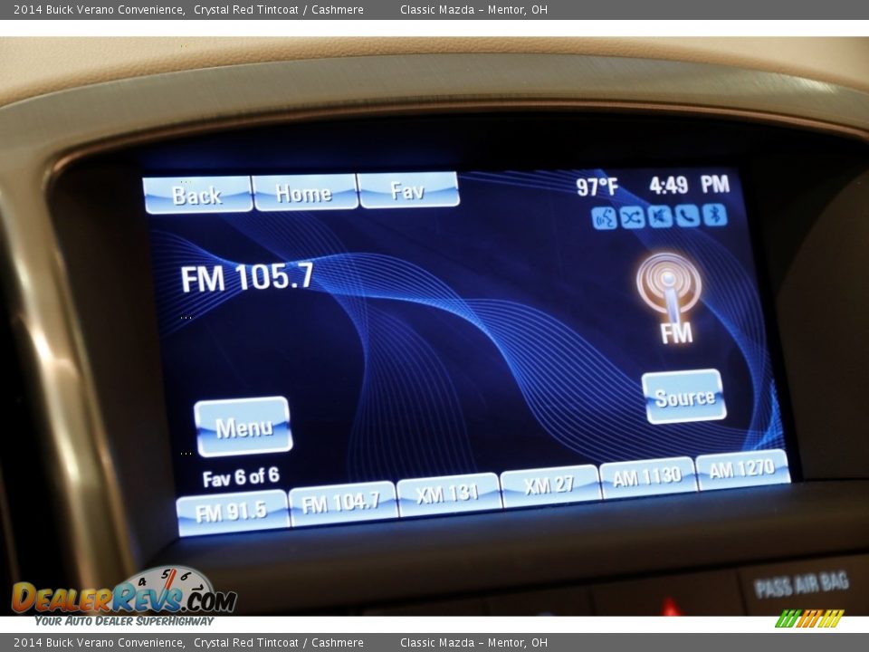 2014 Buick Verano Convenience Crystal Red Tintcoat / Cashmere Photo #9