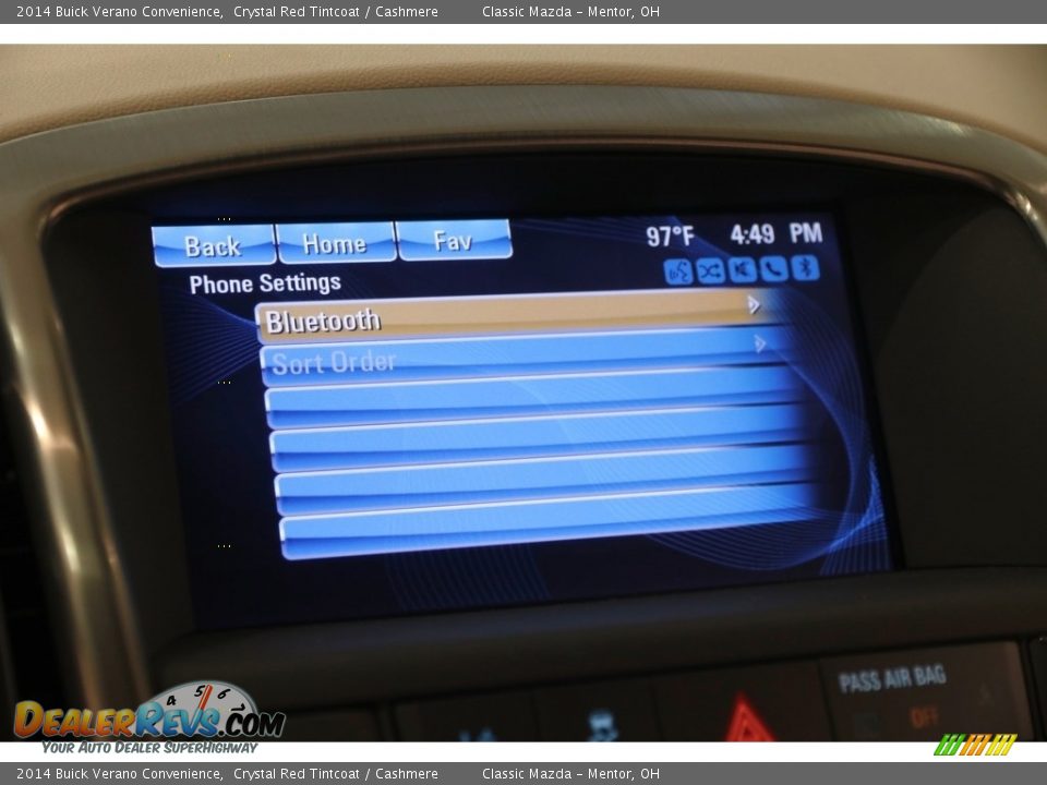 2014 Buick Verano Convenience Crystal Red Tintcoat / Cashmere Photo #10