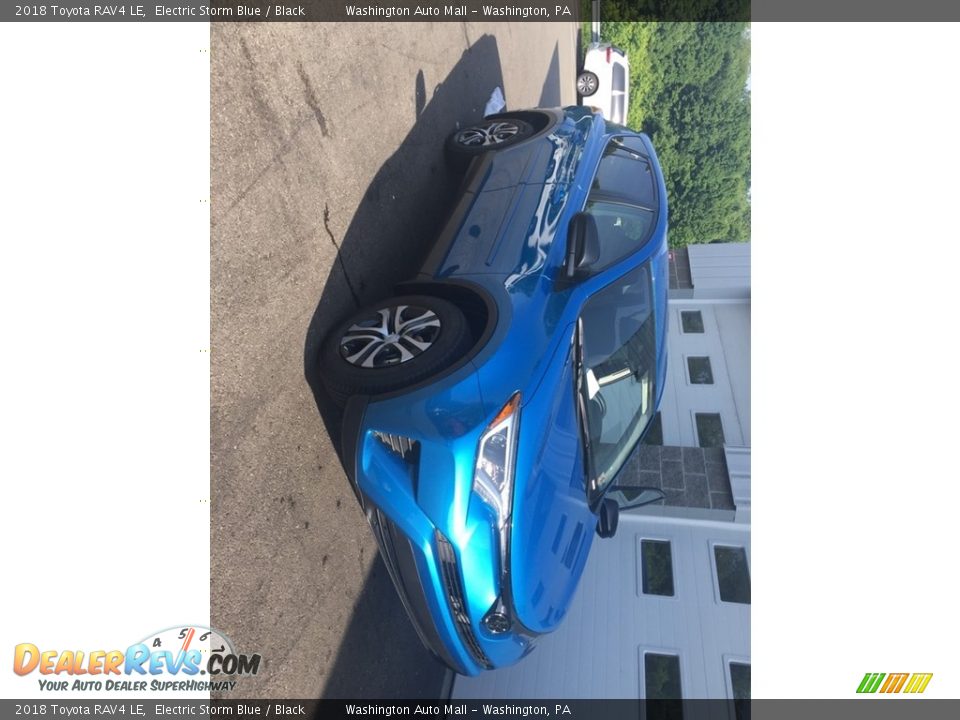 2018 Toyota RAV4 LE Electric Storm Blue / Black Photo #1