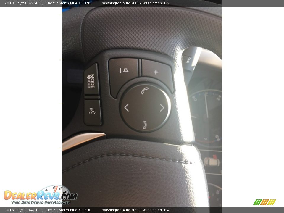 2018 Toyota RAV4 LE Electric Storm Blue / Black Photo #4