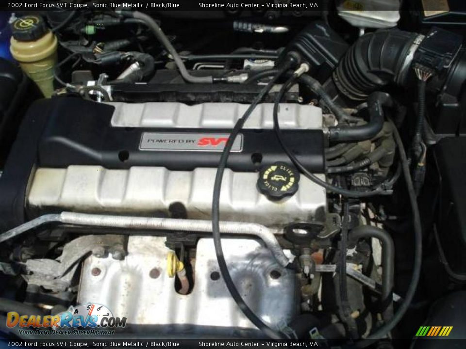 2002 Ford Focus SVT Coupe Sonic Blue Metallic / Black/Blue Photo #17