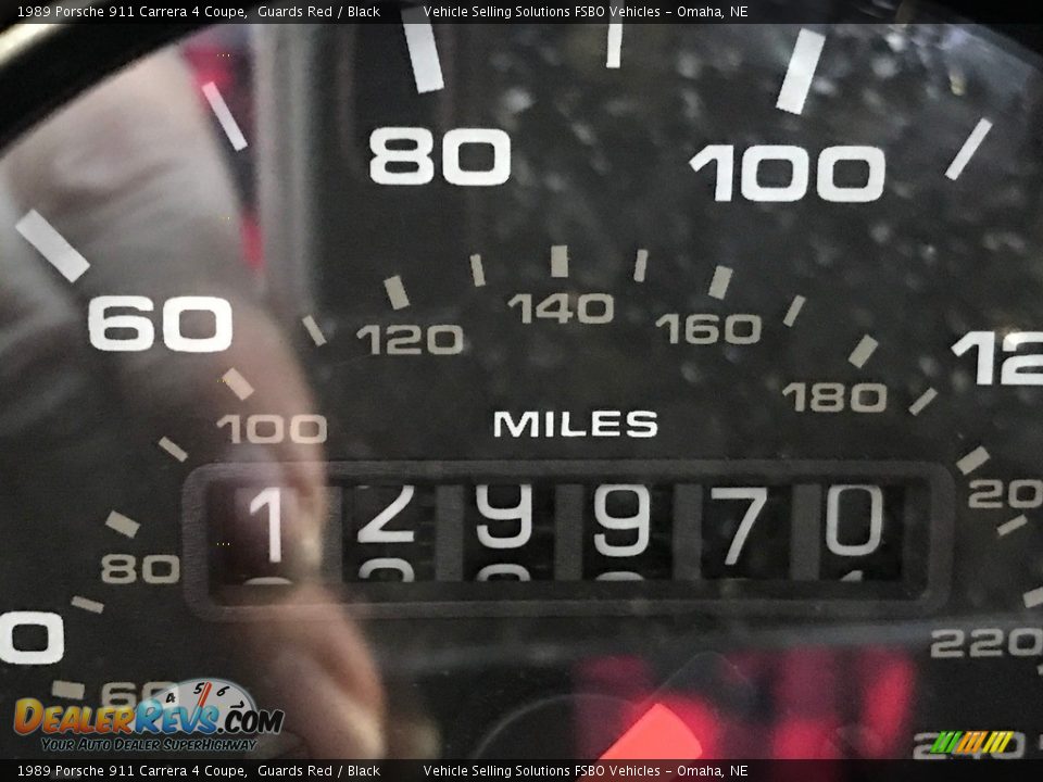 1989 Porsche 911 Carrera 4 Coupe Guards Red / Black Photo #4