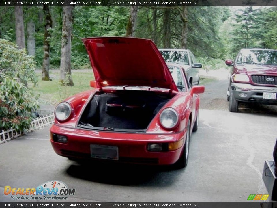 1989 Porsche 911 Carrera 4 Coupe Guards Red / Black Photo #10
