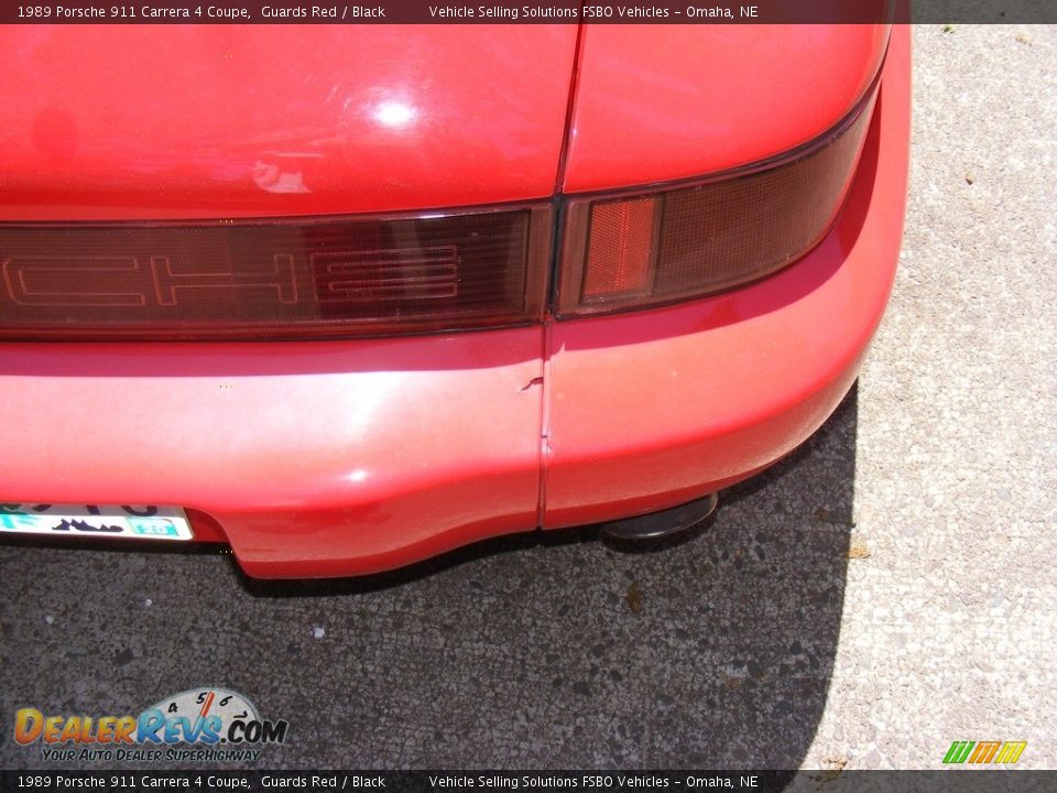 1989 Porsche 911 Carrera 4 Coupe Guards Red / Black Photo #11