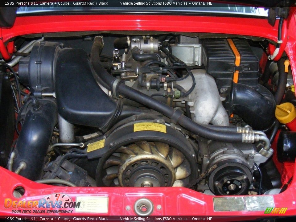 1989 Porsche 911 Carrera 4 Coupe 3.6 Liter SOHC 12V Flat 6 Cylinder Engine Photo #14