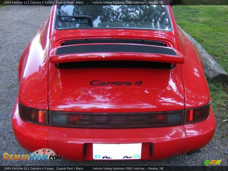 1989 Porsche 911 Carrera 4 Coupe Guards Red / Black Photo #15