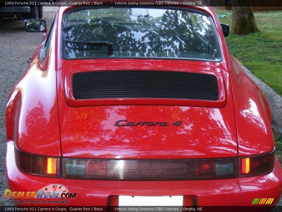 1989 Porsche 911 Carrera 4 Coupe Guards Red / Black Photo #17