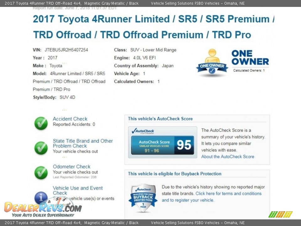 2017 Toyota 4Runner TRD Off-Road 4x4 Magnetic Gray Metallic / Black Photo #2