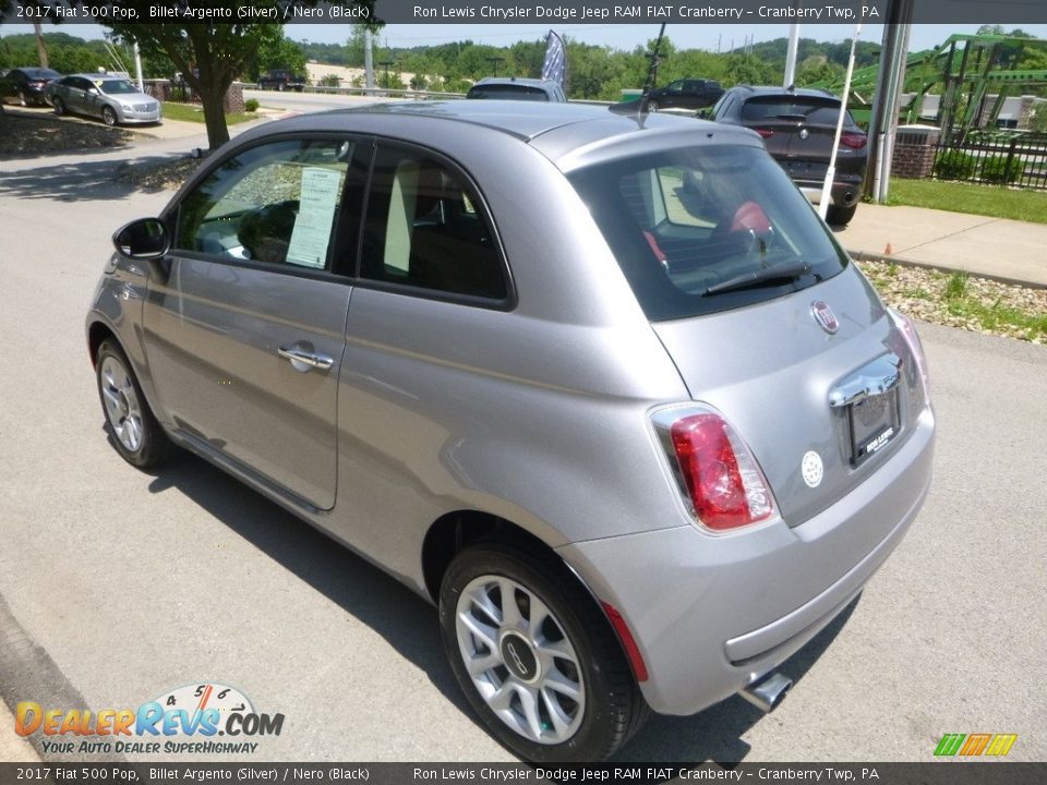 2017 Fiat 500 Pop Billet Argento (Silver) / Nero (Black) Photo #7