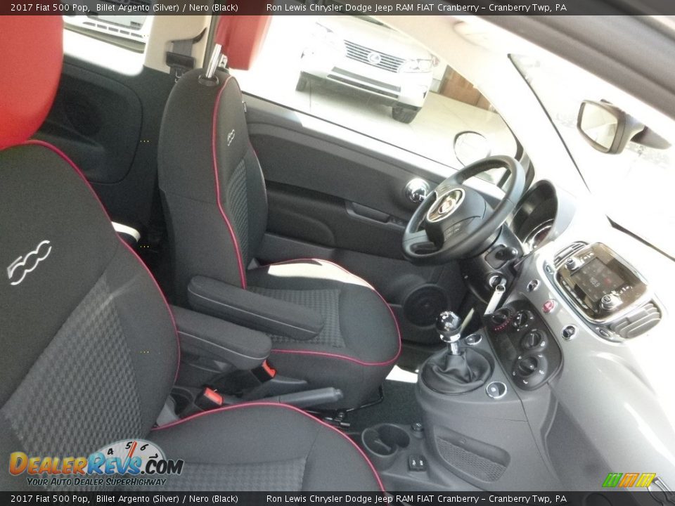 2017 Fiat 500 Pop Billet Argento (Silver) / Nero (Black) Photo #10