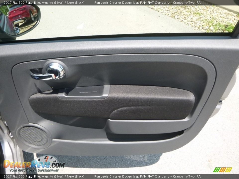 2017 Fiat 500 Pop Billet Argento (Silver) / Nero (Black) Photo #13