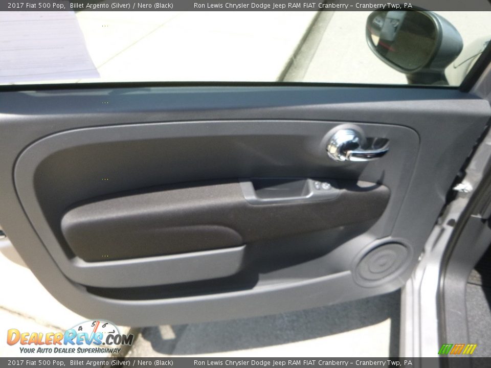 2017 Fiat 500 Pop Billet Argento (Silver) / Nero (Black) Photo #14