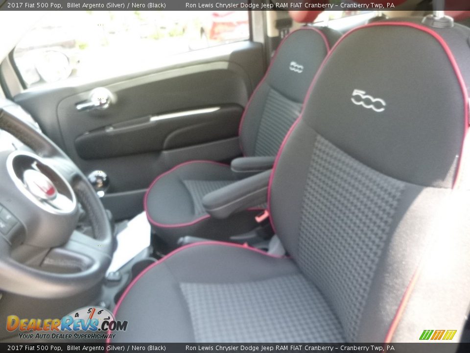 2017 Fiat 500 Pop Billet Argento (Silver) / Nero (Black) Photo #15