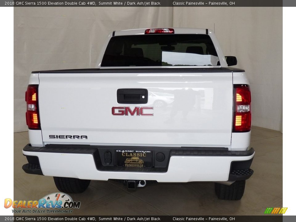 2018 GMC Sierra 1500 Elevation Double Cab 4WD Summit White / Dark Ash/Jet Black Photo #3