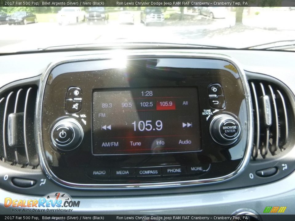2017 Fiat 500 Pop Billet Argento (Silver) / Nero (Black) Photo #16